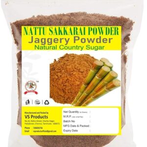 Sugarcane Jaggery Powder, 1kg, Gur Powder, Nattu Sakkarai Powder, Unrefined, Natural Country Sugar, 1kg