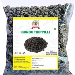 Gundu Thippili, 100g, Urundai Thippili, Round Thippili, Indian Long Pepper Dried, 100g