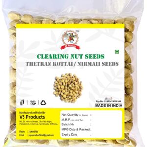 Clearing Nut Seeds, 100g, Nirmali Seeds, Thetran Kottai, Strychnos Potatorum Seeds, Tettaamparal Seed