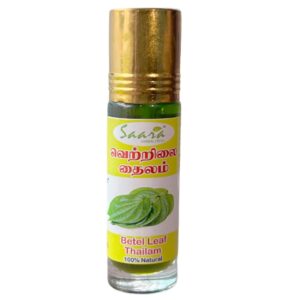 Betel leaf Thailam 8ml | Betel Leaf Oil | Vetrilai Thailam Easy-to-Use Roll-On Bottle for External Use