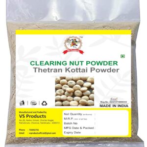 Clearing Nut Powder, 100g, Thetran Kottai Powder, Strychnos potatorum, Nirmali Seed Powder