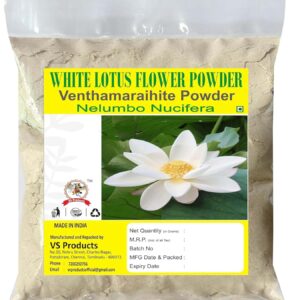White Lotus Powder 100g? Natural Herbal Flower Powder ? Pure Dried White Lotus for Skin and Hair Care