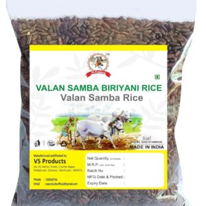Valan Samba Biriyani Rice, 1kg | Biryani Rice with Natural Aroma | Biryani Chawal, 1kg