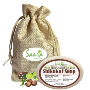 Handmade Herbal Shikakai Soap 90g (Pack of 1) For Healthy Strong Hair, Suitable For All Hair Types