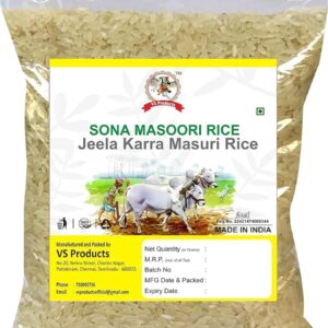 Sona Masoori Rice (Boiled), 1Kg Jeela Karra Masuri, Samba Masuri Rice, 1Kg