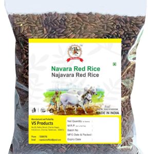 Navara Red Rice, 1Kg | Njavara Rice | Njavara Red Rice | Kerala Navara Rice | Ayurvedic Herbal Rice