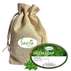 Neem Soap | Natural Soap - Zero Chemicals | Removes Tan & Acne | Removes Dirt & Impurity, 90g (Pack of 1)