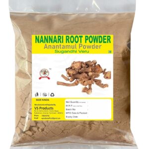 Nannari Root Powder, 100g, Kapuri, Naruninti, Anantamul, Sogade Beru