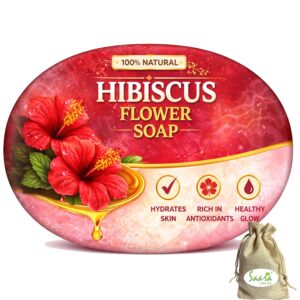 Hibiscus Soap | Herbal Bath Soap for Daily Use | Suitable for Men & Women | 100g