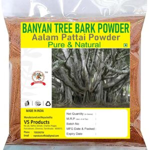 Banyan Tree Bark Powder, 100g, Bargad Chaal, Aalam Pattai Podi, Bargad Chaal, Ficus Benghalensis, Marri Udala, Marri Chettu Powder