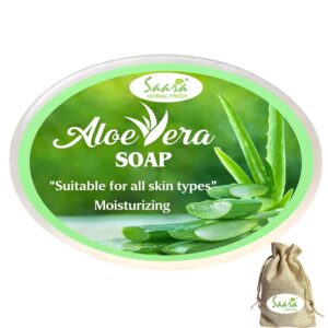Aloe Vera Soap Bar 100g | Natural Skin Care | Gentle Formula with Moisturizing Feel