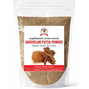 Karuvelam Pattai Powder,100g, Babool Bark, Gum Arabic Tree, Jaali mara