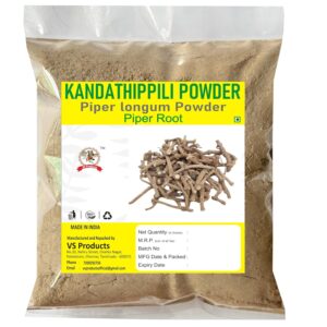 Kandathippili Powder, 100g, Piper Root Powder, Piper longum, Piparamula, Modikaddi, Kattuthippaliver, 100g