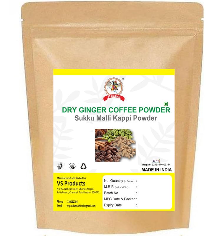 Dry Ginger Coffee Powder, 100g, Chukku Kappi, Sukku Malli Kappi Powder, Traditional Flavour, For Immunity Booster