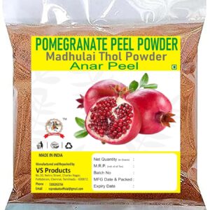 Pomegranate Peel Powder, 100g, Madhulai, Anardana Powder For Face, Skin & Hair, Anar Chilka Powder